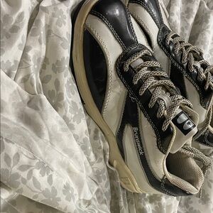 Women's Black and White Sneakers